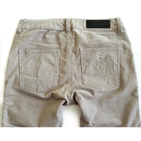 ZADIG & VOLTAIRE Eva Velours skinny corduroy pants in greige Size 36 Small NEW - Picture 6 of 9